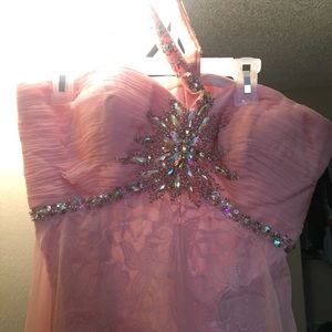 Pink prom dress